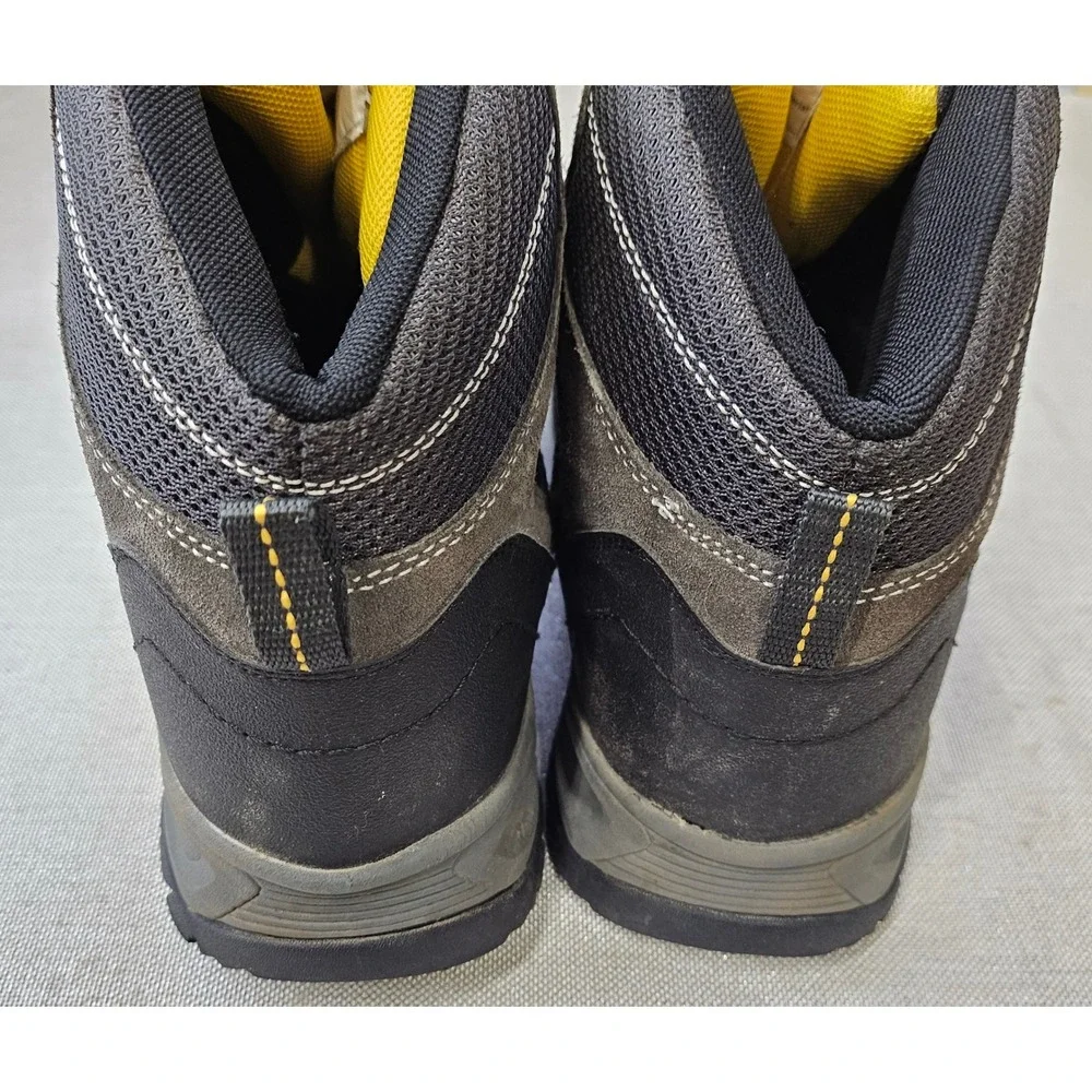 Junction Hiking Boots Mens 11.5 Gray Black Leather Mesh Mid Top Outdoor 341059